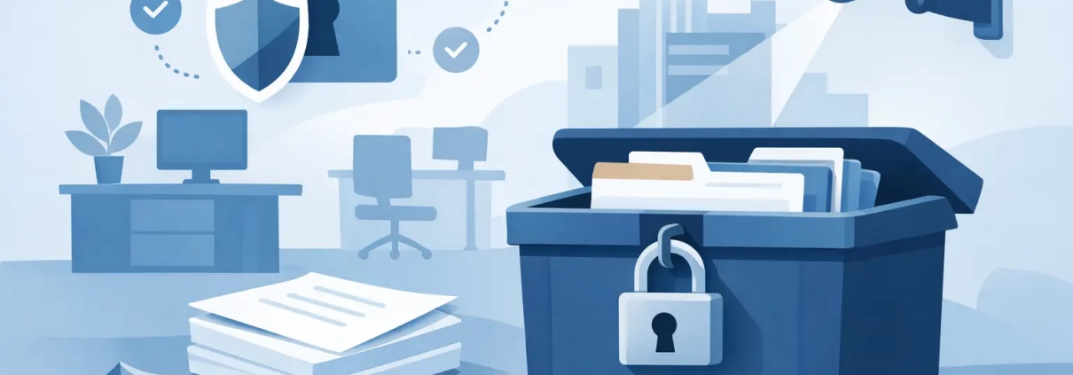 Locked Bins for Documents Keep Offices Secure